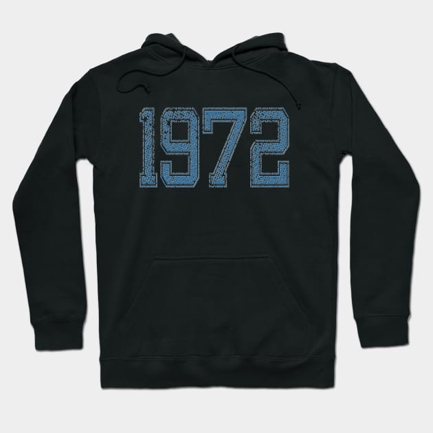 1972 Vintage Year Design Clothing Hoodie by RuftupDesigns